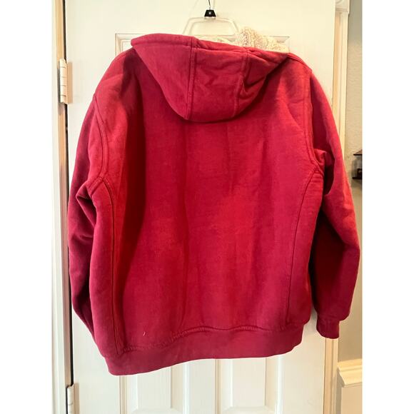 CE Schmidt Workwear Jacket Womens XL Sherpa Fleece Lined Coat Full Zip Fall - Picture 3 of 16